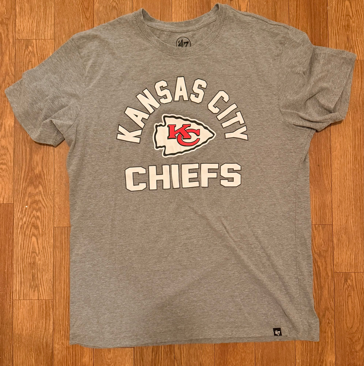 Gray '47 Kansas City Chiefs Graphic T-Shirt